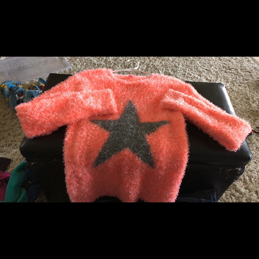 Girls fuzzy sweater